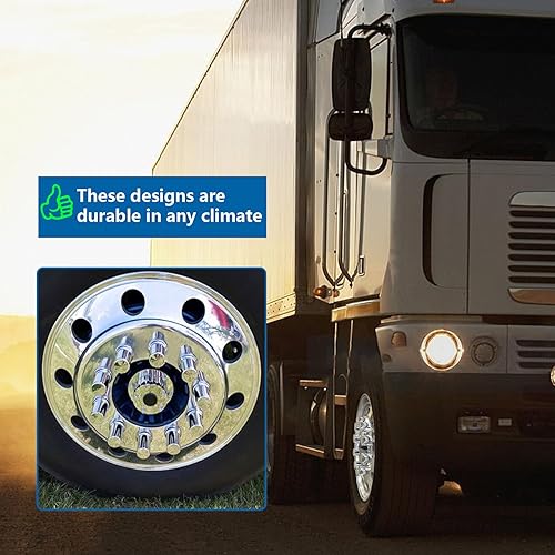 Miniatura 6 de Paquete de 60 tapas para tuercas de llanta, 1.299 in por 3-12 pulgadas, roscas en la parte superior plana, tapas de tuerca cilíndrica de plástico