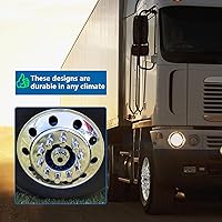 Vista 6 de 20 Pack de cubiertas de tuerca, 33mm por 3-1/2" Rosca en tapa de tuerca cilíndrica de tapa plana ABS cromado plástico antióxido, cubiertas de tuerca