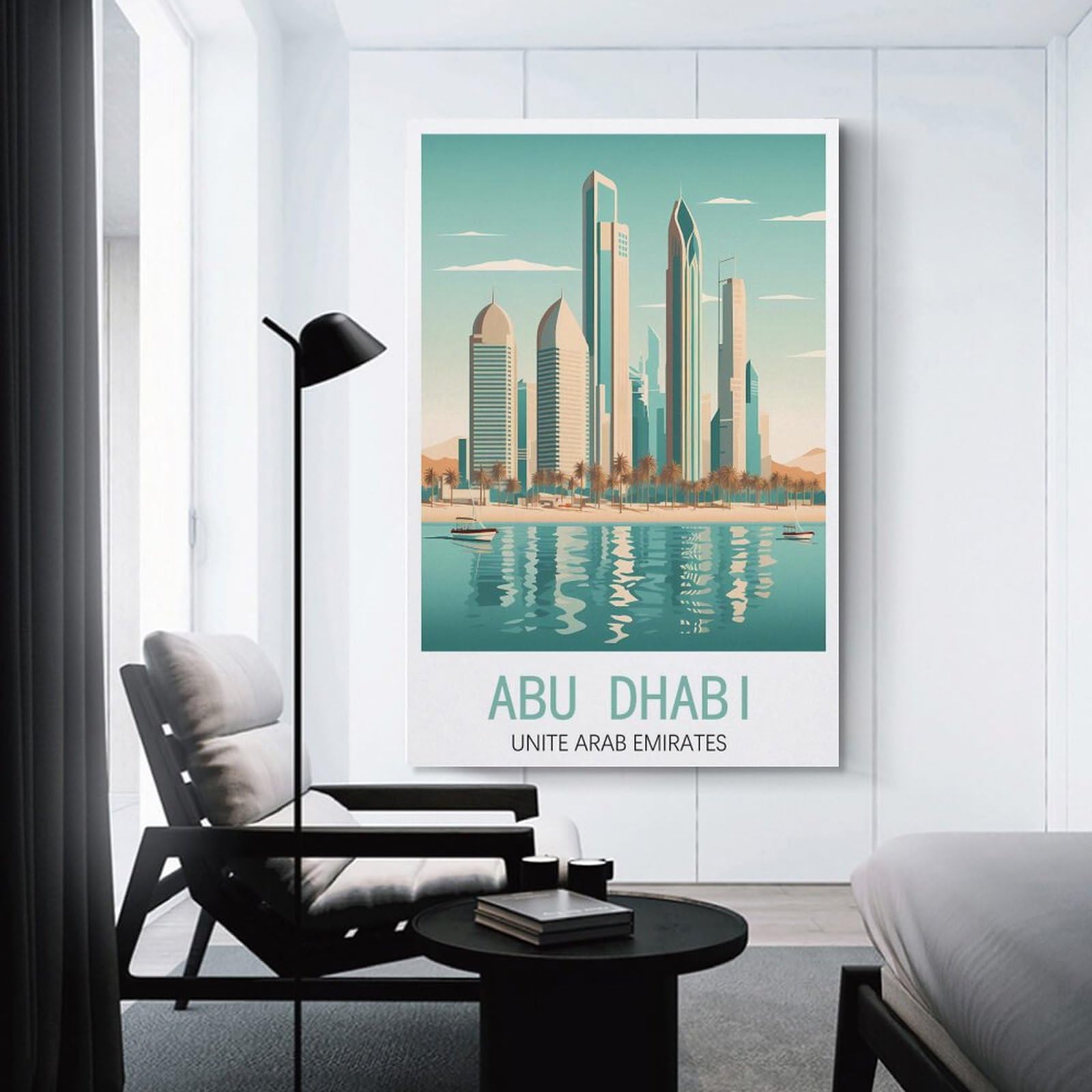 Impression de voyage vintage Abu Dhabi, affiche de voyage Impression de voyage vintage Abu Dhabi, affiche de voyage