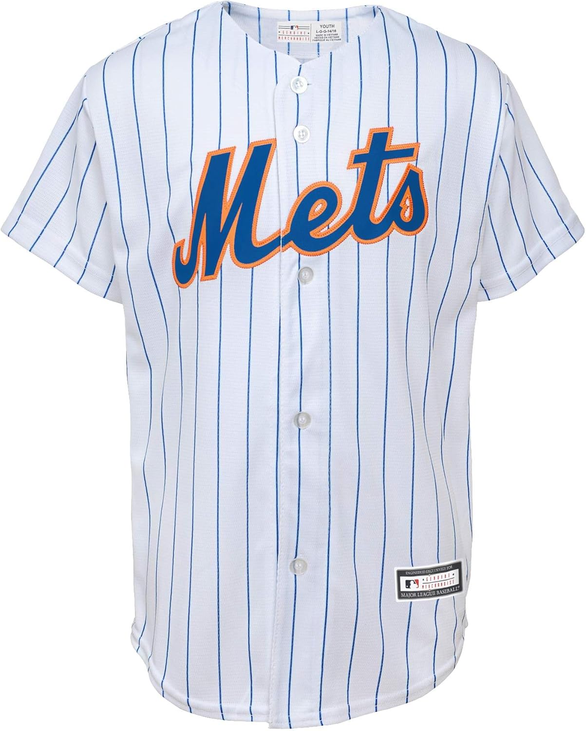 Francisco Lindor New York Mets MLB Kids 4-7 White Home Player Jersey - Image 2