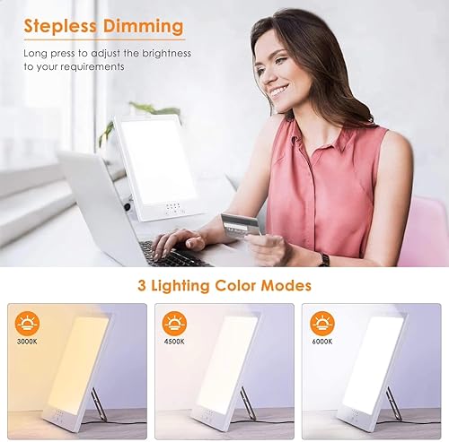 Miniatura 4 de Lámpara de luz, brillo ajustable, portátil, eficiencia energética, para uso doméstico u oficina