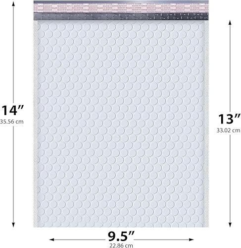 Miniatura 36 de Sobres blancos de burbujas grandes de polietileno de 10.5 x 16 pulgadas #5 Sobres acolchados con autosellado Sobres acolchados con forro de aire