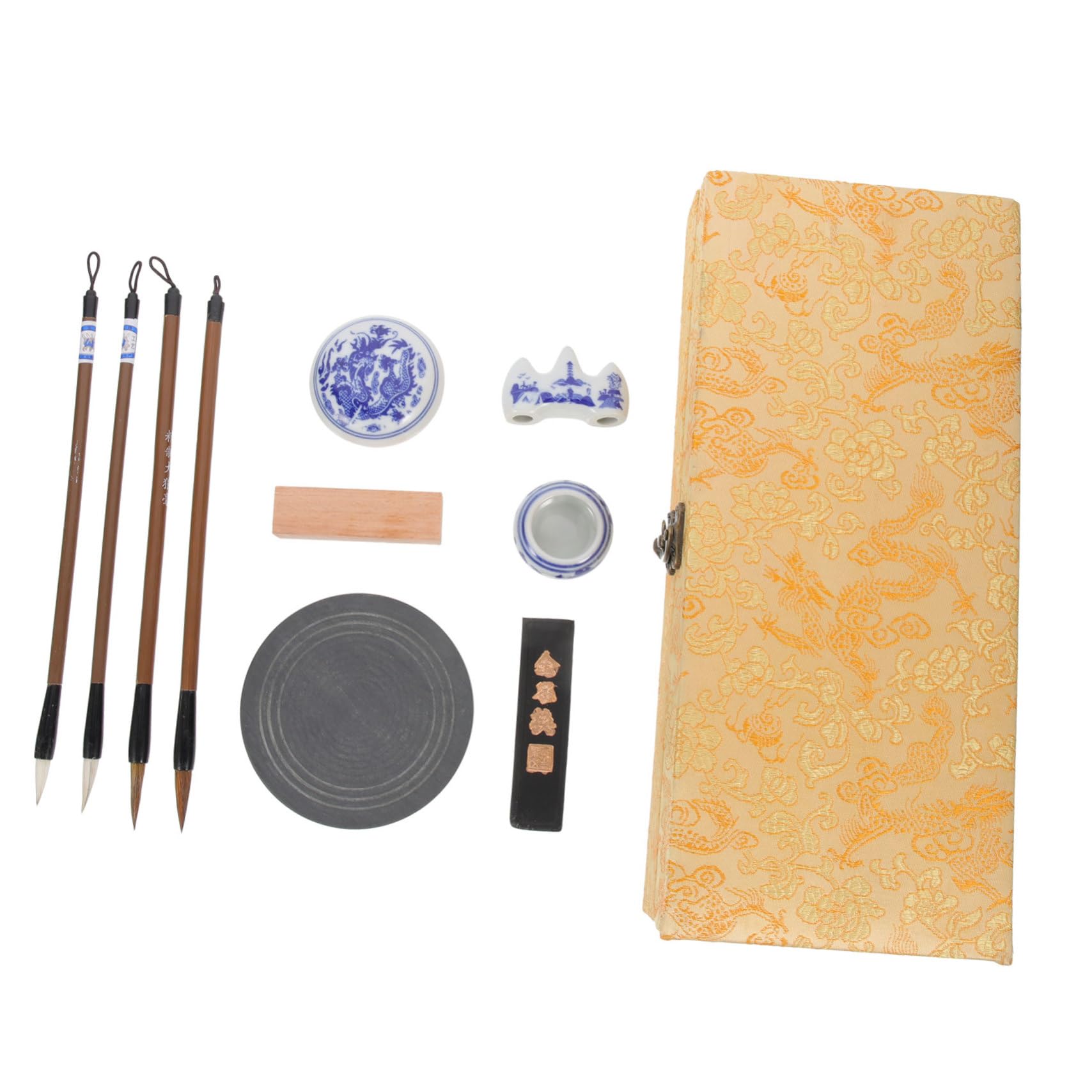 Holibanna 1 Set Forniture per Calligrafia con Inchiostro e Pietra per Scrittura per Studenti e Design e Portatile