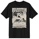 Led Zeppelin Icarus Falling 68 Crew Neck Short Sleeve Men's Black T-Shirt