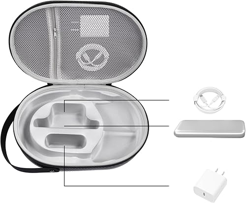 Miniatura 4 de Estuche rígido de transporte para auriculares Vision Pro VR, estuche de viaje, bolsa protectora de almacenamiento EVA a prueba de golpes impermeable