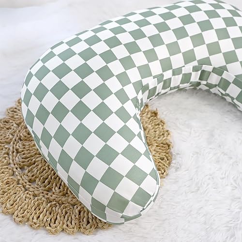 Miniatura 2 de DILIMI Funda de almohada de lactancia, funda de lactancia suave y elástica para almohada de lactancia materna, extraíble para bebé niño y niña,