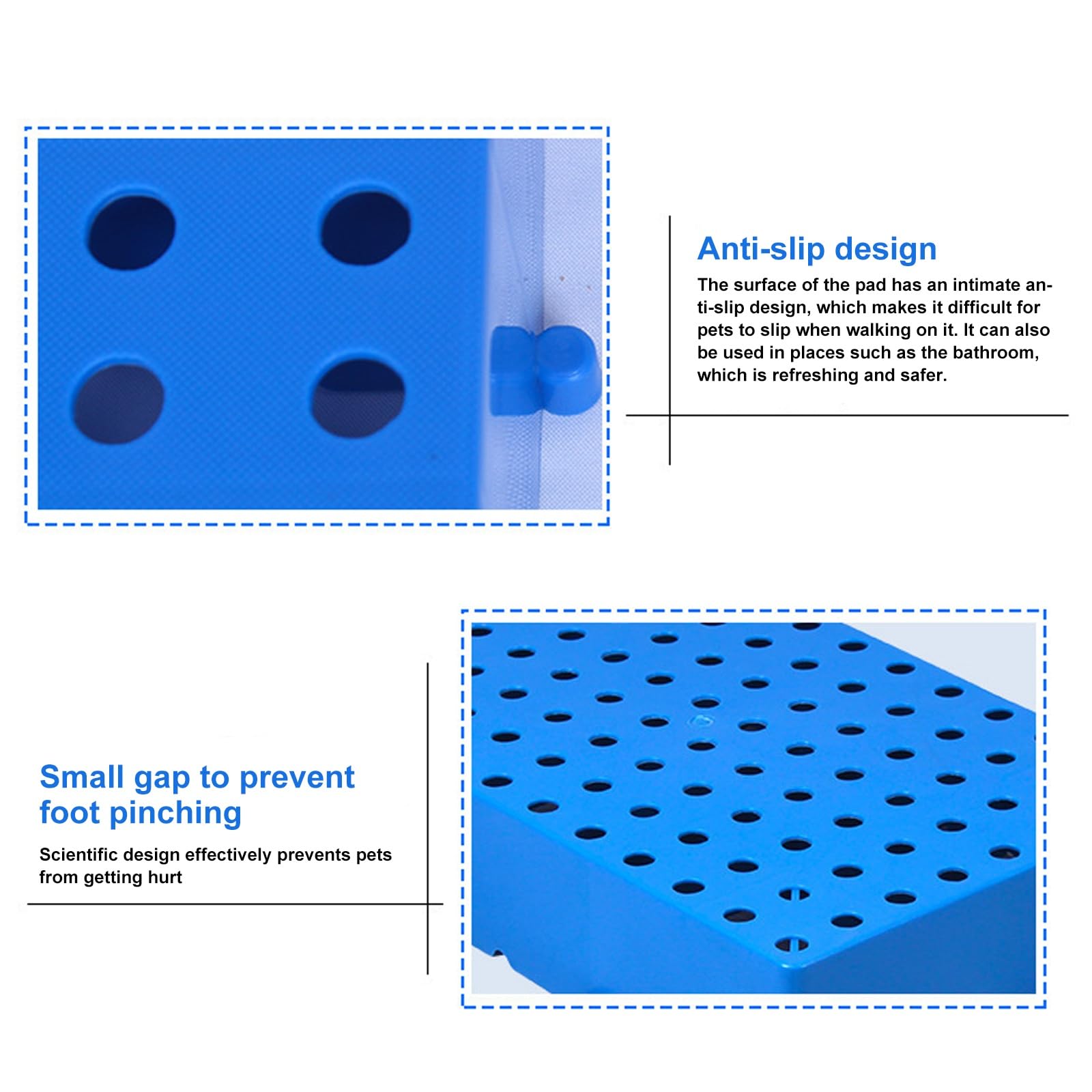 Tarima de plástico, Plataforma de Almacenamiento Impermeable, tarimas de plástico para Exteriores, Plataforma Modular entrelazada, Impermeable y Antideslizante, Capacidad de Carga 2200 LB/m