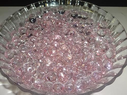 Cuentas de agua - Translúcidas - Limonada rosa, absorción de agua y expansión, decoraciones de relleno de florero Almacenar y liberar para reducir