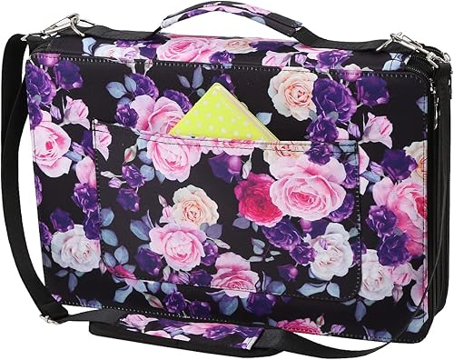 Lbxgap Estuche portátil de colores con 384 ranuras para lápices, organizador con patrón de impresión para lápices de acuarela Prismacolor, lápices