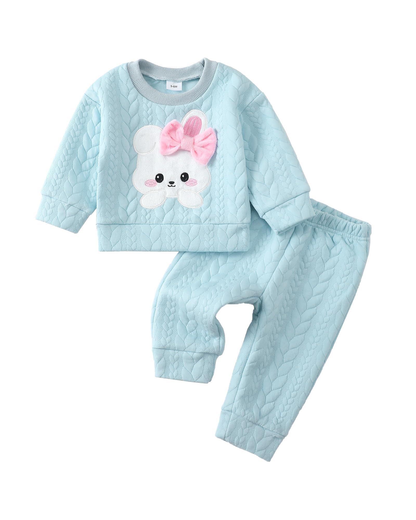 Baby Toddler Girl Clothes Fall Winter Sweatshirt Pants Set 3M-3T