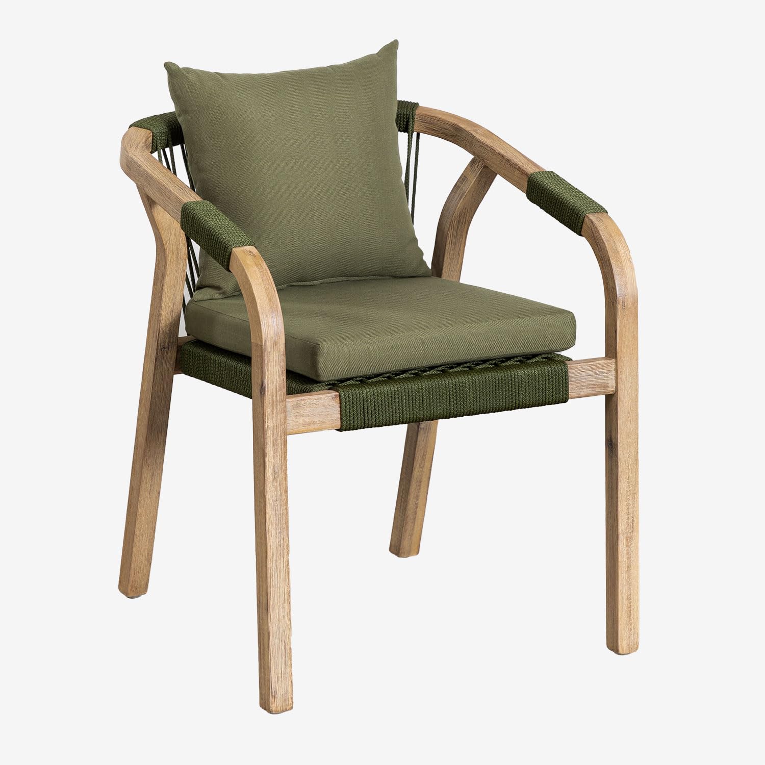 SKLUM Silla de jardín con reposabrazos en Madera de Acacia Dubai -
