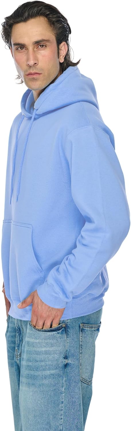 JustBlanks Mens Fleece Hoodie Long Sleeves Casual Pullover Hooded Sweatshirt with Kangaroo Pocket – Cozy Tall hoodies for men
