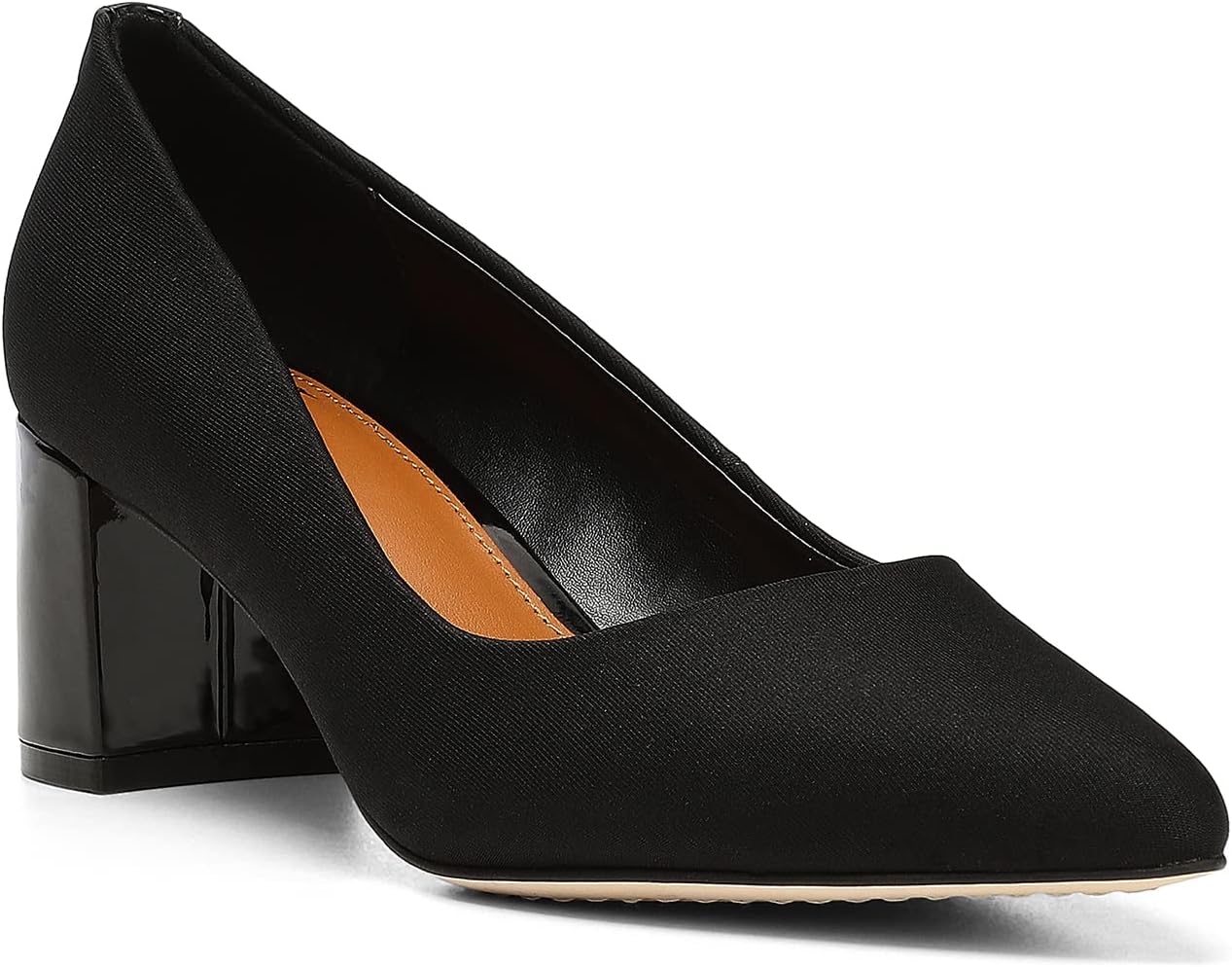 Donald J Pliner Women's Stephani High Crepe Fabric – 2” Block, Chunky Heels Dress Shoes, Classic Pump