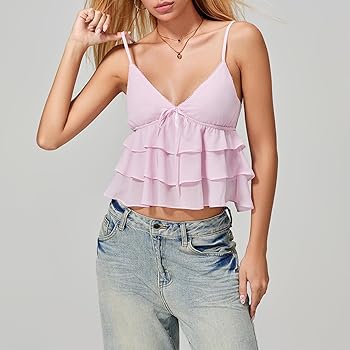 (美品) Velourstrap Frill Camisole Velourstrap Frill Camisole（キャミソール）｜ànuke