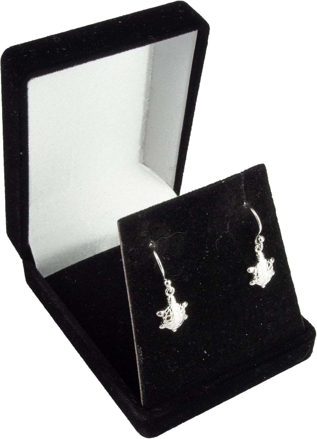 LaTisoro 925 Solid Sterling Silver Tiny Dangling Turtle Minimalist Earrings, Dangle Mini Animal Jewelry