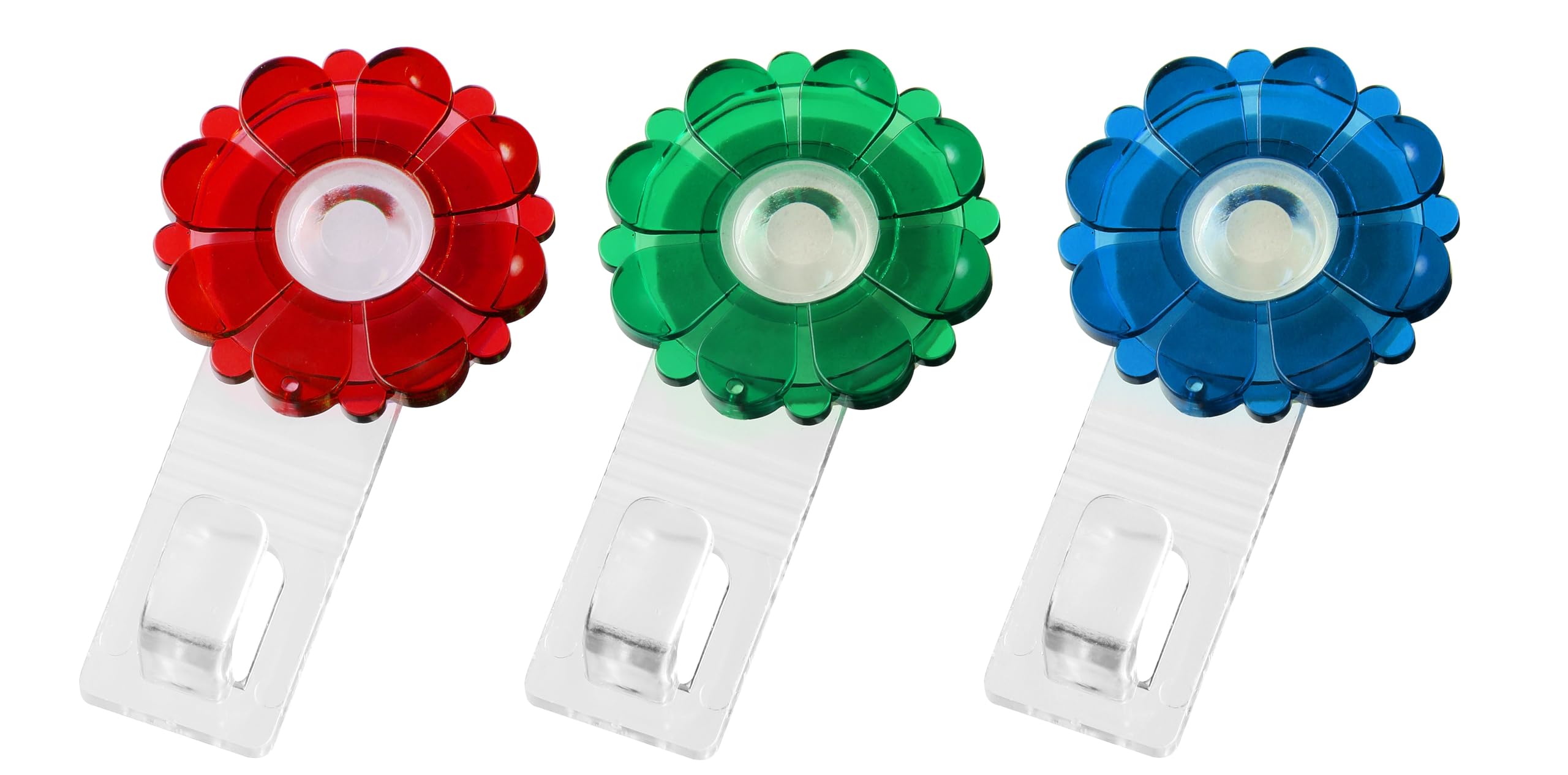 FACKELMANN 2 adhesive hooks, plastic, multi-coloured, 10 x 55 x 25 cm.