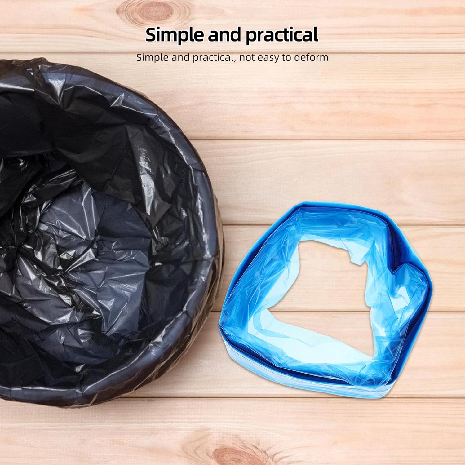 Cabilock 6rolls Pe Diaper Trash Bags Odor-blocking Waste Bags for Diaper Pails Capacity for Daily Use