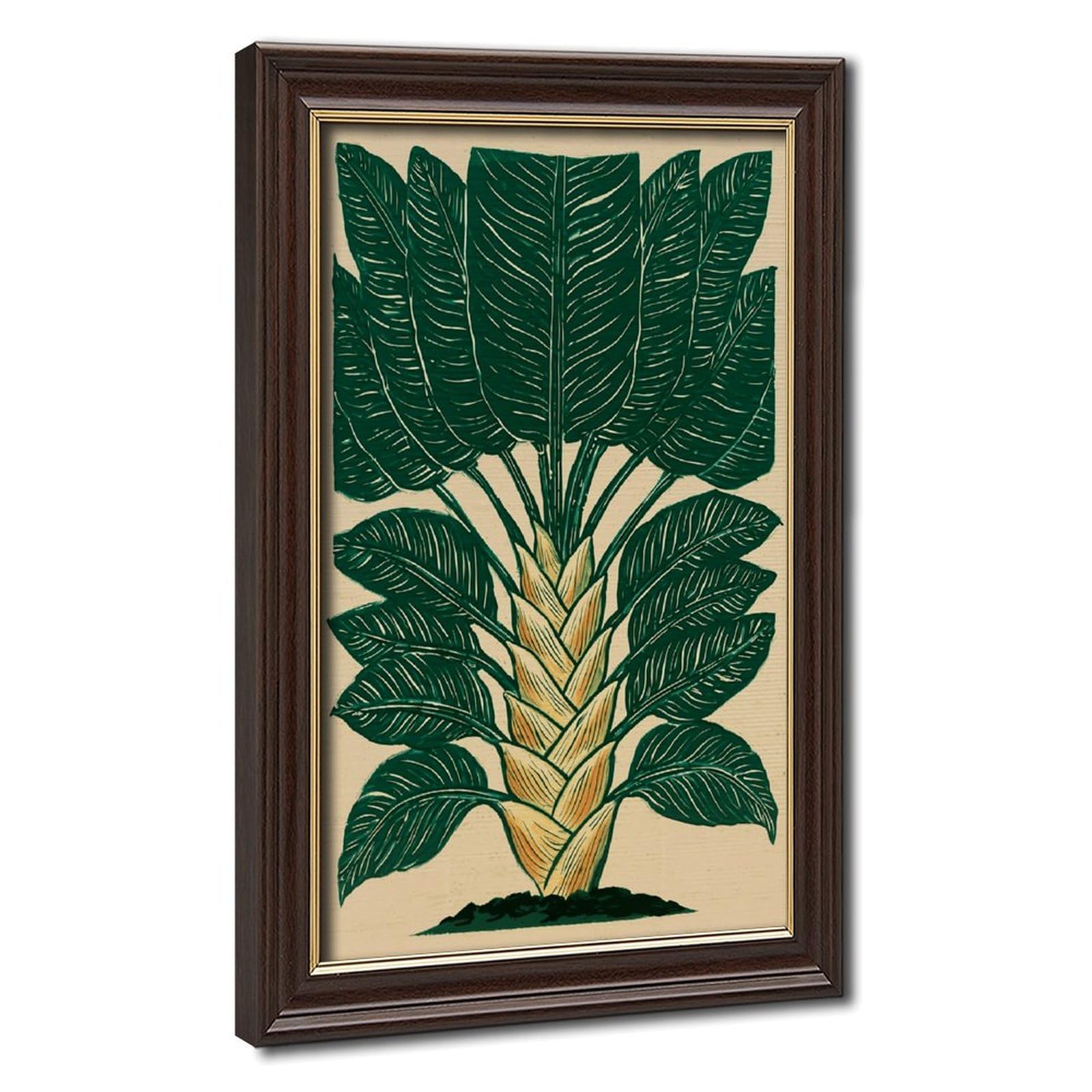 AYINUER Botanical Leaf Pattern Print Design Poster Canvas Poster for Bedroom Decor Gift