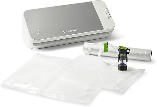 FOODSAVER VS2150 - Máquina de sellado al vacío para alimentos, color negro y plateado