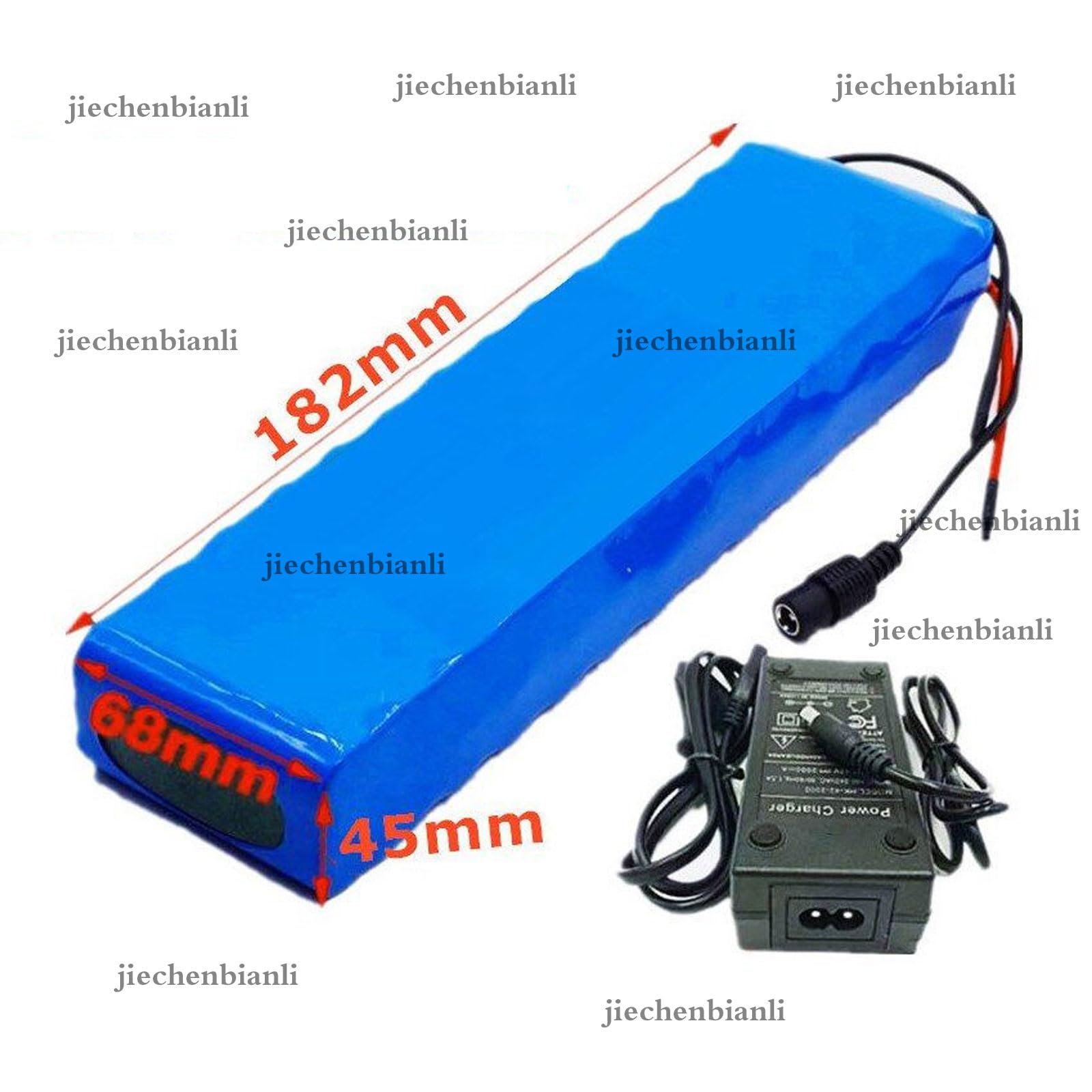 Batteria per Bicicletta elettrica da 36V 30Ah con Caricabatterie, Batteria agli ioni di Litio 10S2P, Grande capacità per Motori da 250W, 500W, 800W e 1000W 36V 30Ah
