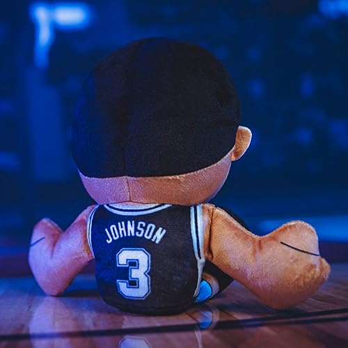 Miniatura 6 de Bleacher Creatures San Antonio Spurs Keldon Johnson - Peluche sentado de 8 pulgadas de la NBA Kuricha  Suave estrella de la NBA inspirada en Chibi