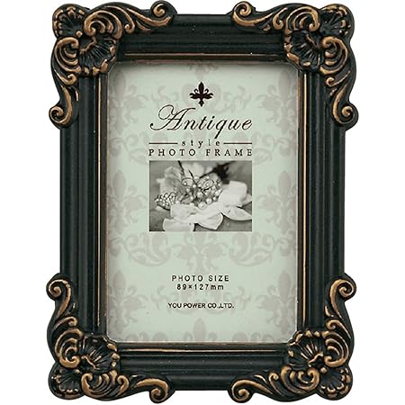 Amazon Co Jp ユーパワー フォトフレーム アンティークブラック フォトサイズ サービスサイズ x127mm X1枚 ホーム キッチン