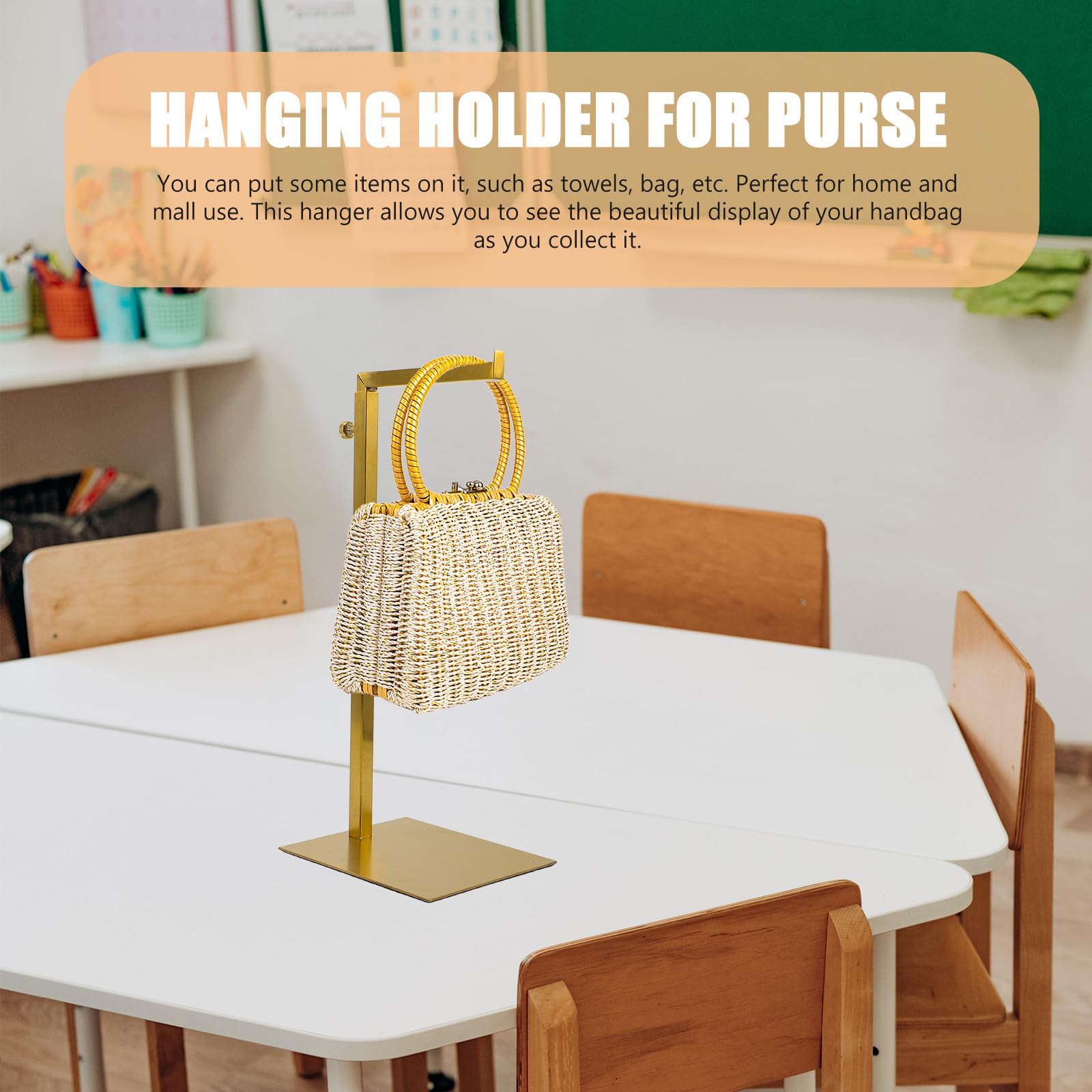Beavorty Soporte para Colgar Bolsos y Corbatas de Acero Inoxidable Diseño Vertical Organizador de Almacenamiento para Armarios en Comercios y Casas