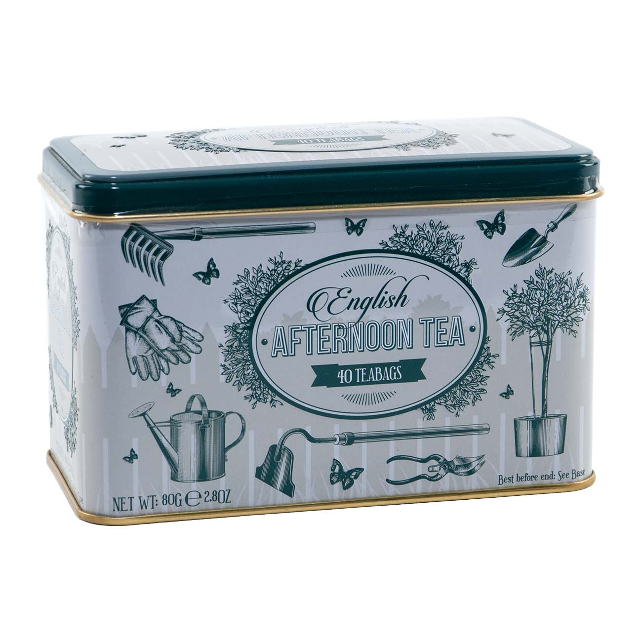New English Teas Garden Teabag Tea Tin