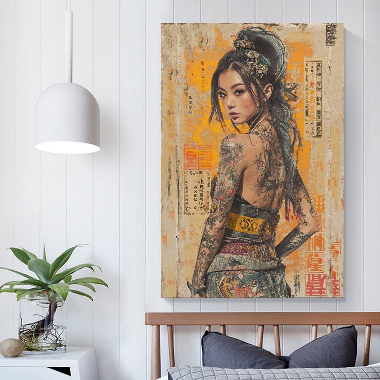 Amazon.co.jp: 入れ墨をする 刺青 ポスター 印刷 ポスター キャンバス