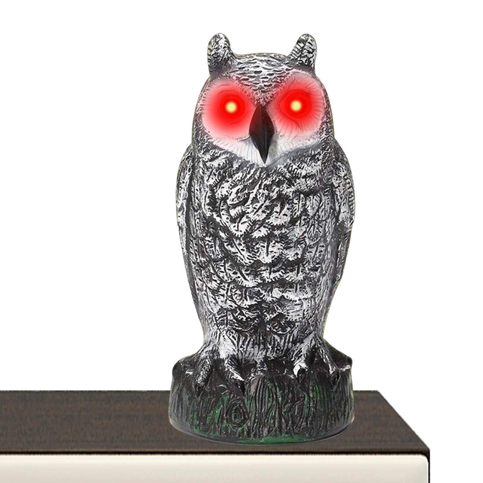 Fake Owl, Realistic Owl Scarecrow For Garden, Anti-fading Horned Decoy, Statue Scare Birds Away For Garden Yard Outdoor