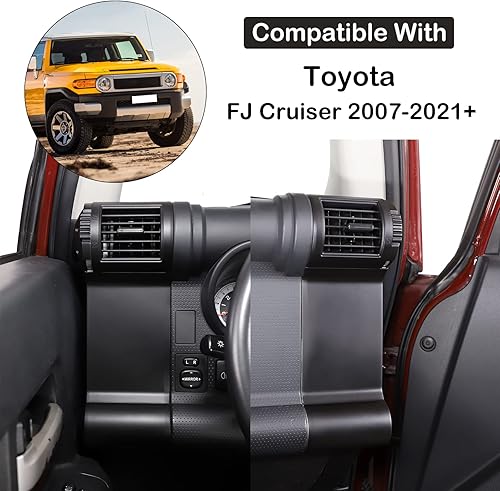 Miniatura 2 de Aunginsy Cubierta de salida de aire lateral de consola central compatible con Toyota FJ Cruiser 2007-2021 Cubierta de panel lateral de aire