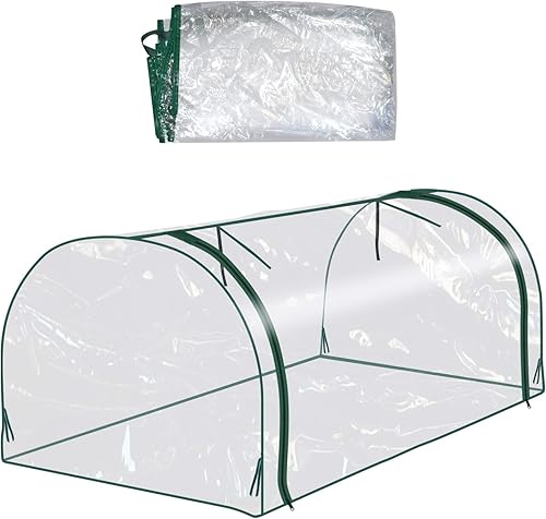 YardGrow Cubierta de PVC de repuesto para estantes de plantas de invernadero al aire libre, protección UV, casa verde (4.2 pies de largo x 2 pies de