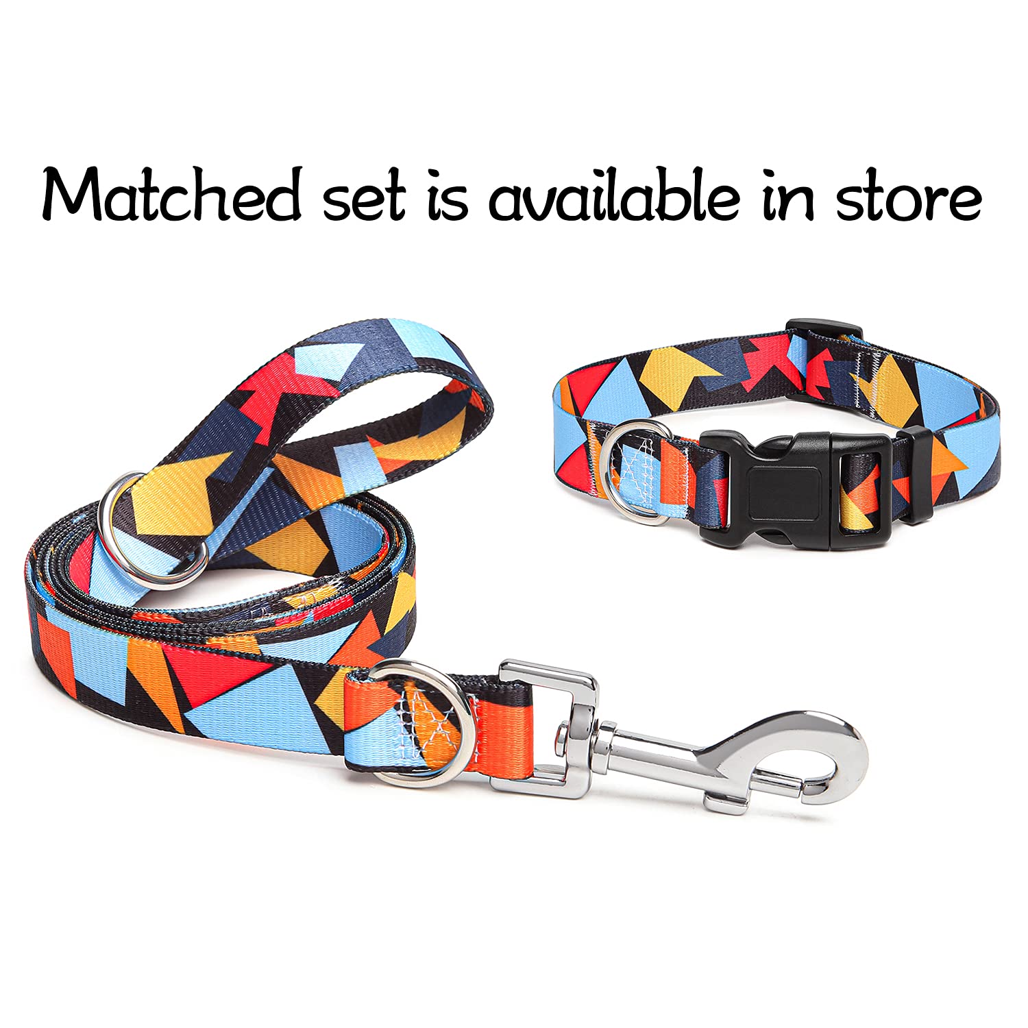 Adjustable Dog Collar with Patterns, Ultra Comfy Soft Nylon Breathable Pet Collar for Small Medium Large Dogs (L, Floral Orange) — view 13