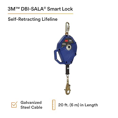 Miniatura 2 de 3M DBI-SALA Smart Lock Autoretráctil Lifeline 3503803, cable galvanizado, azul, 20 pies (19.7 ft) 1 Ea/Case