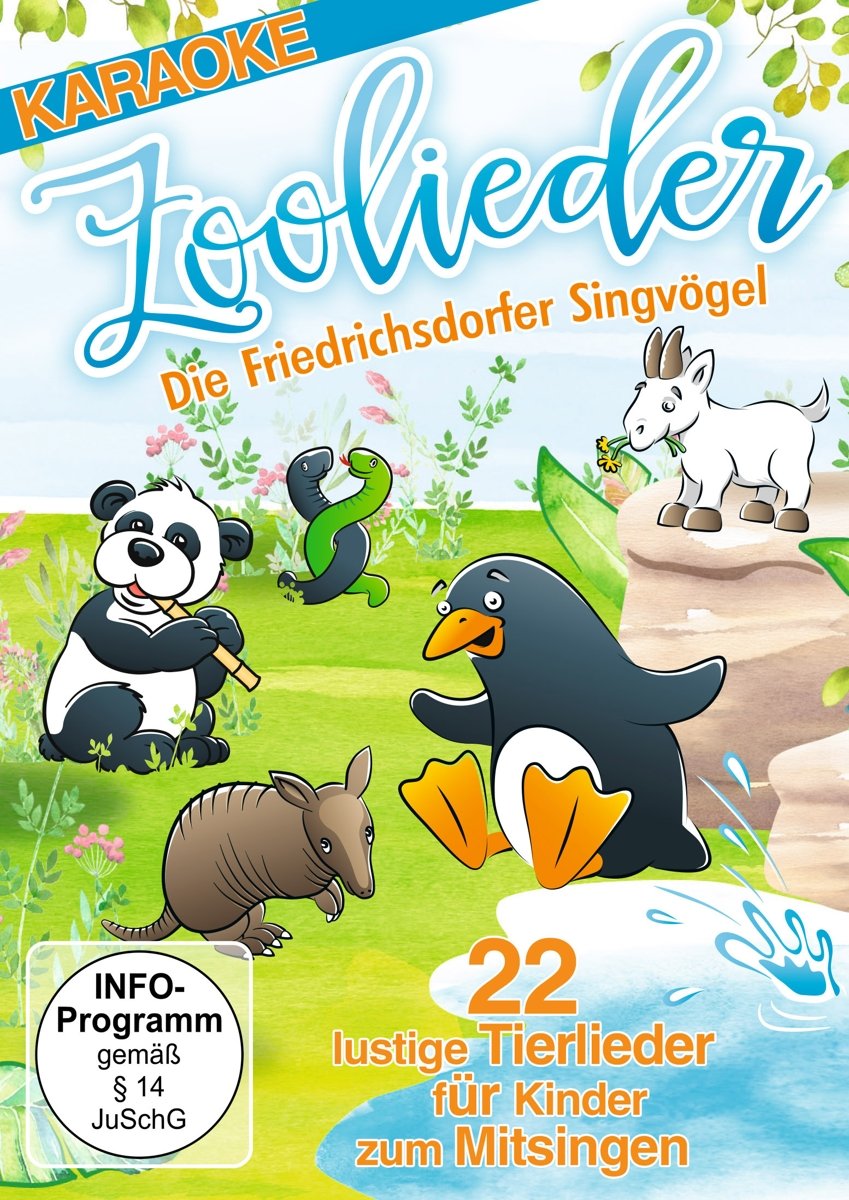 Zoolieder - 22 lustige Tierlieder für Kinder zum Mitsingen [DVD]