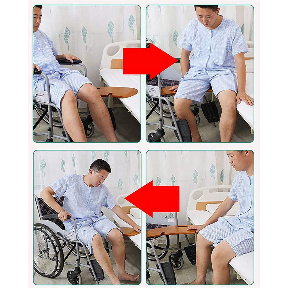 Tavole di trasferimento Tavole di trasferimento in Legno Dispositivo di Assistenza per Anziani e Handicap, Tavole di Scorrimento per impieghi gravosi Mobili per Brevi distanze per