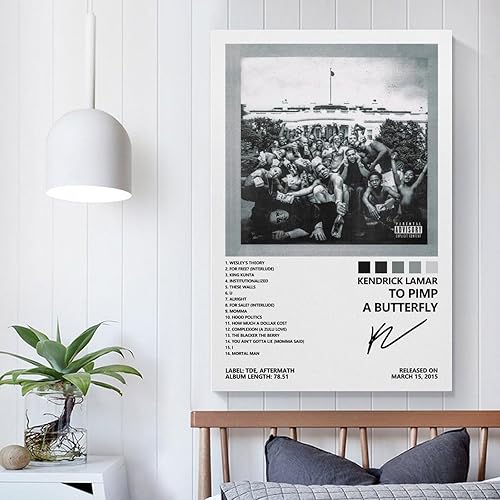 Miniatura 5 de Kendrick - Póster de Lamar To Pimp A Butterfly para dormitorio, lienzo estético, decoración de pared, 12 x 18 pulgadas (11.8 x 17.7 in)