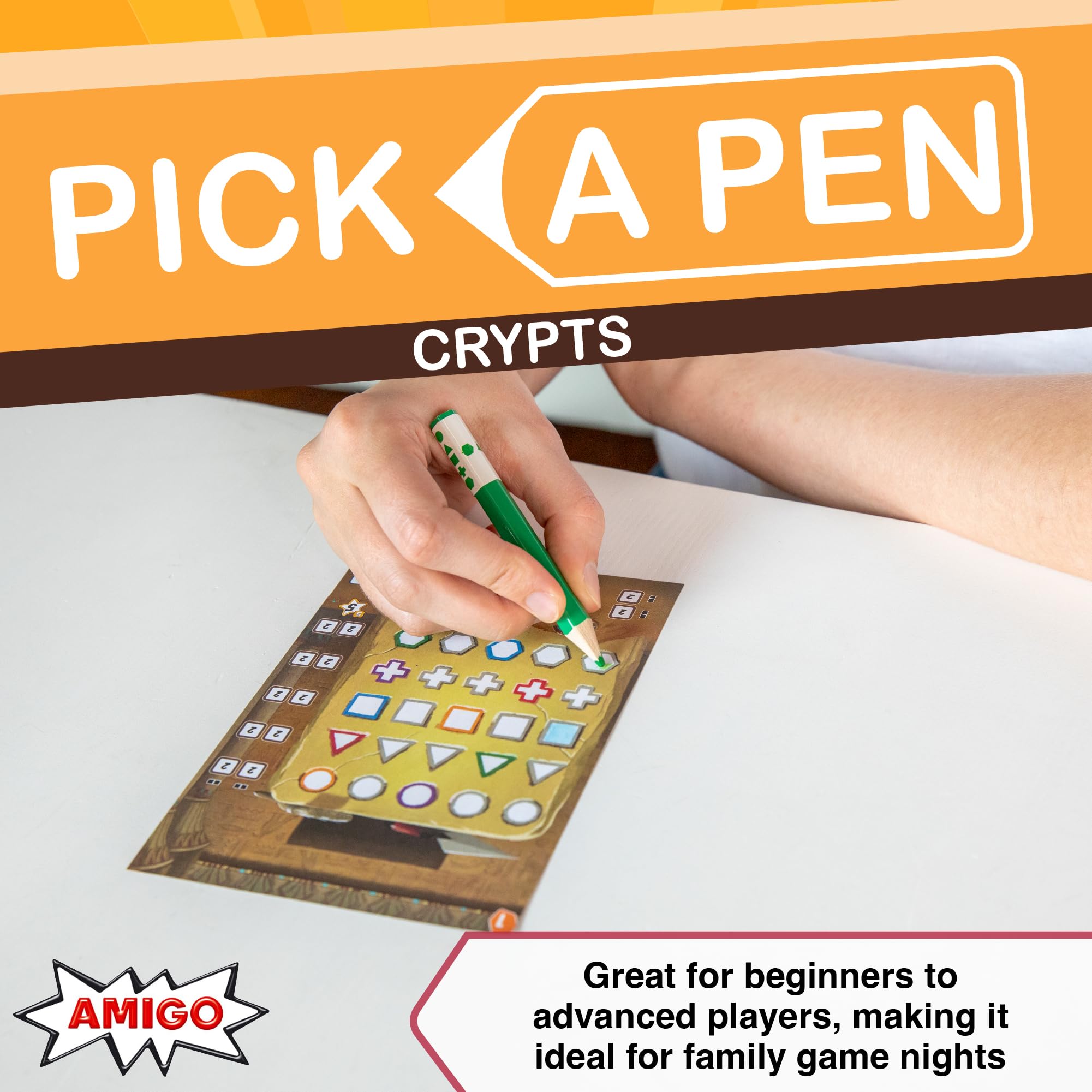 AMIGO Pick A Pen: Tesori – Gioco Da Tavolo Roll & Write Per 2-4 Giocatori, Dagli 8 Anni