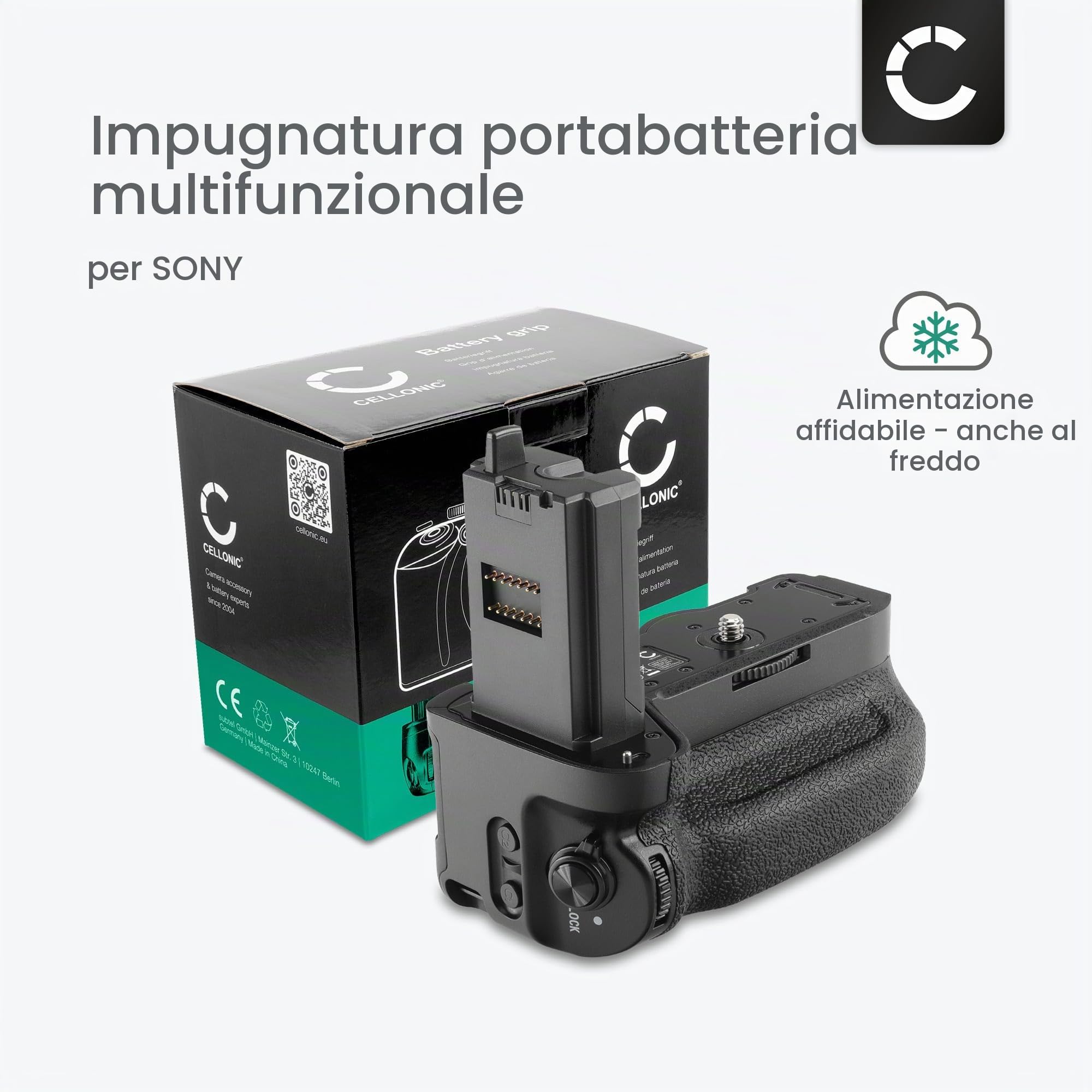 CELLONIC Impugnatura Batteria Compatibile con Sony A7 IV (ILCE-7M4)