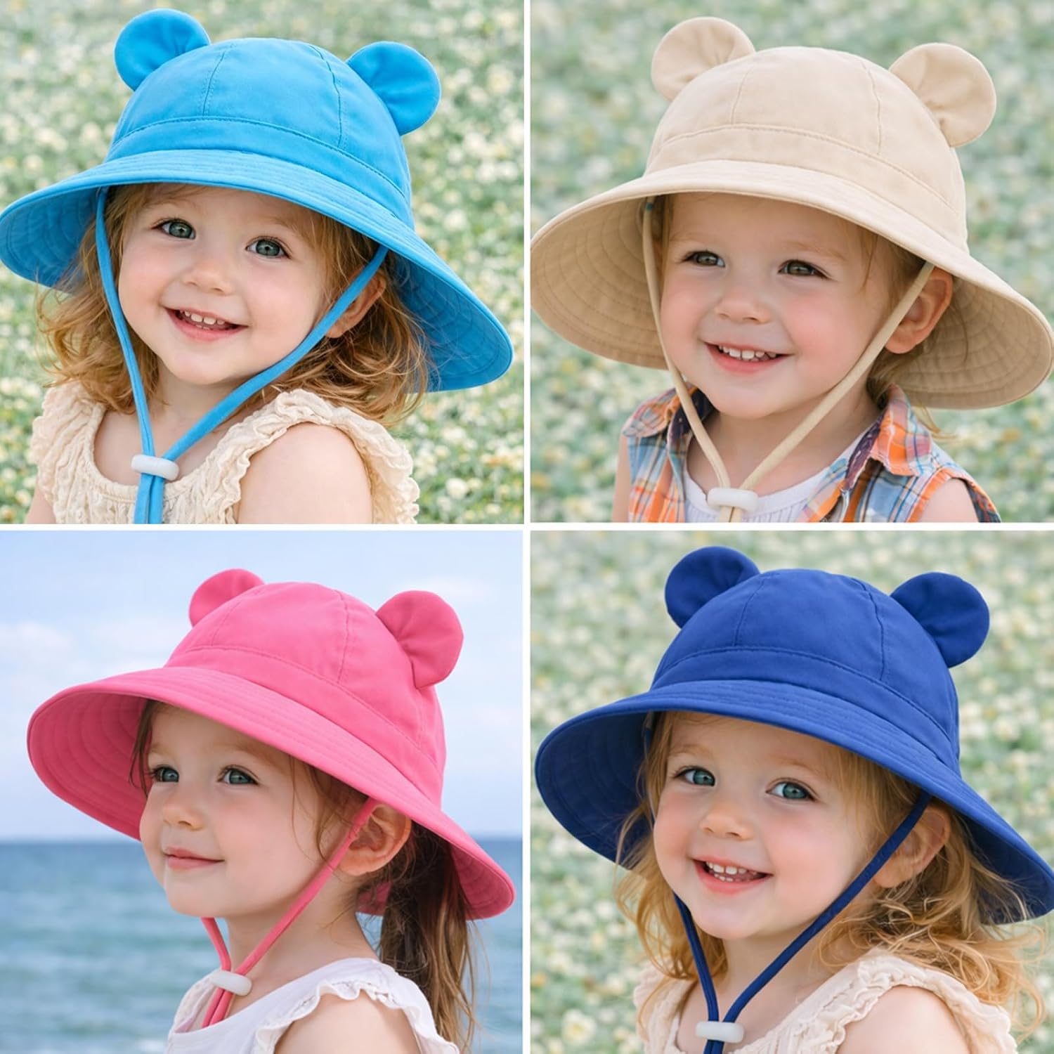 Toddler Sun Hat 0-6-36 Months Baby Bucket Hat 3-8Y Girls Boys Kids Sun Hat Infant Newborn Sun Hat