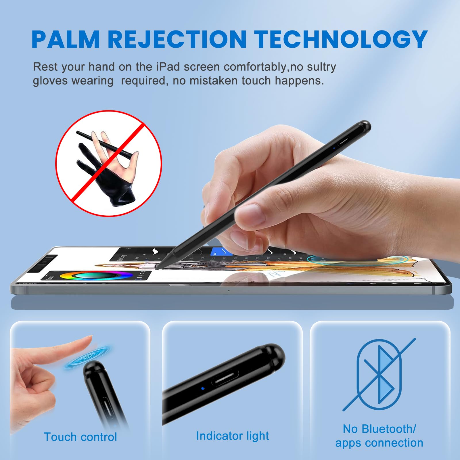 Apple iPad 第7世代　Apple Pencil Amazon.com: iPad 6th/7th/8th/9th/10th Generation Stylus Pencil