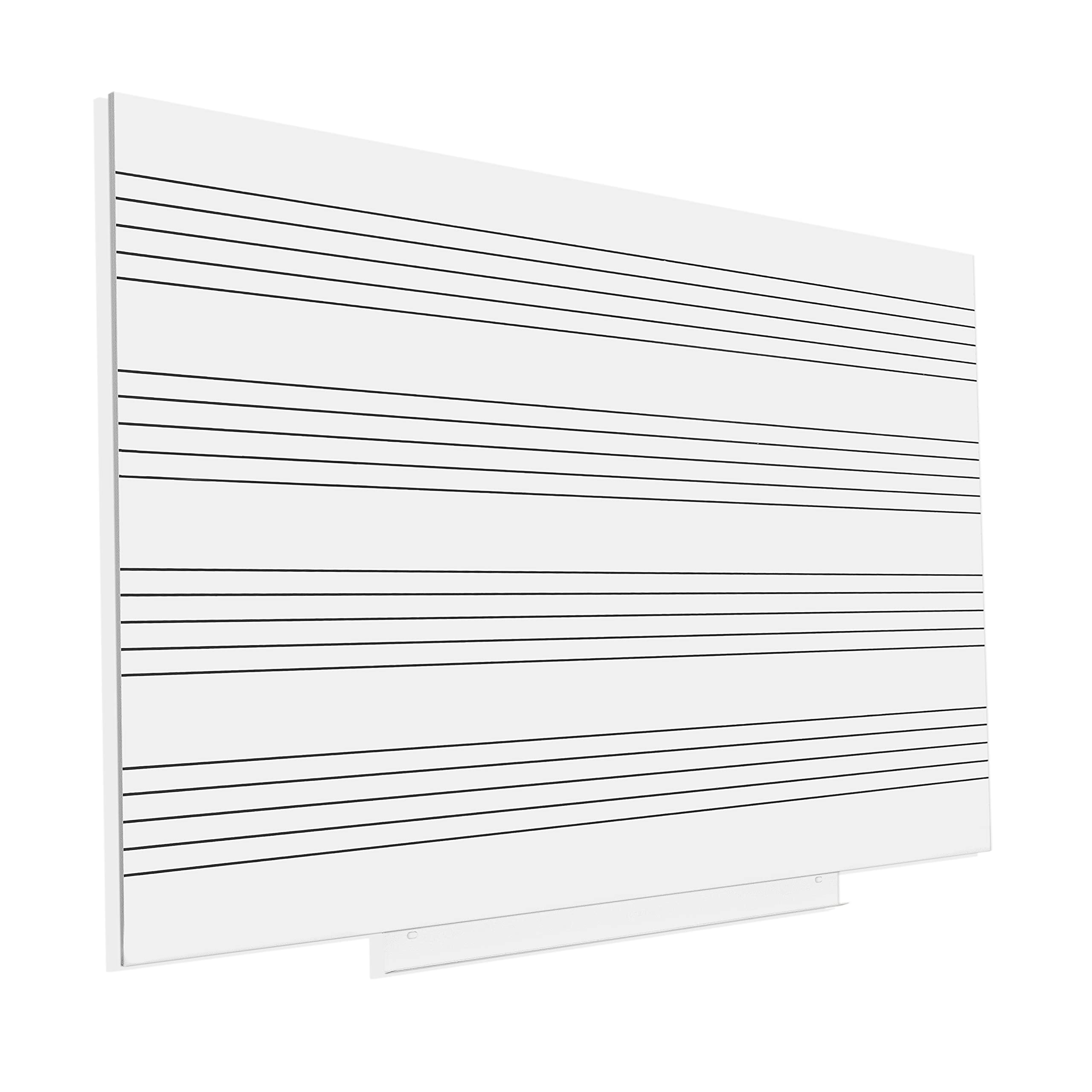 Rocada | Pizarra Blanca con Pentagrama | Pizarra Magnética con Pentagrama Musical | Fácil Borrado en Seco | Horizontal sin Marco | 100 x 150 cm