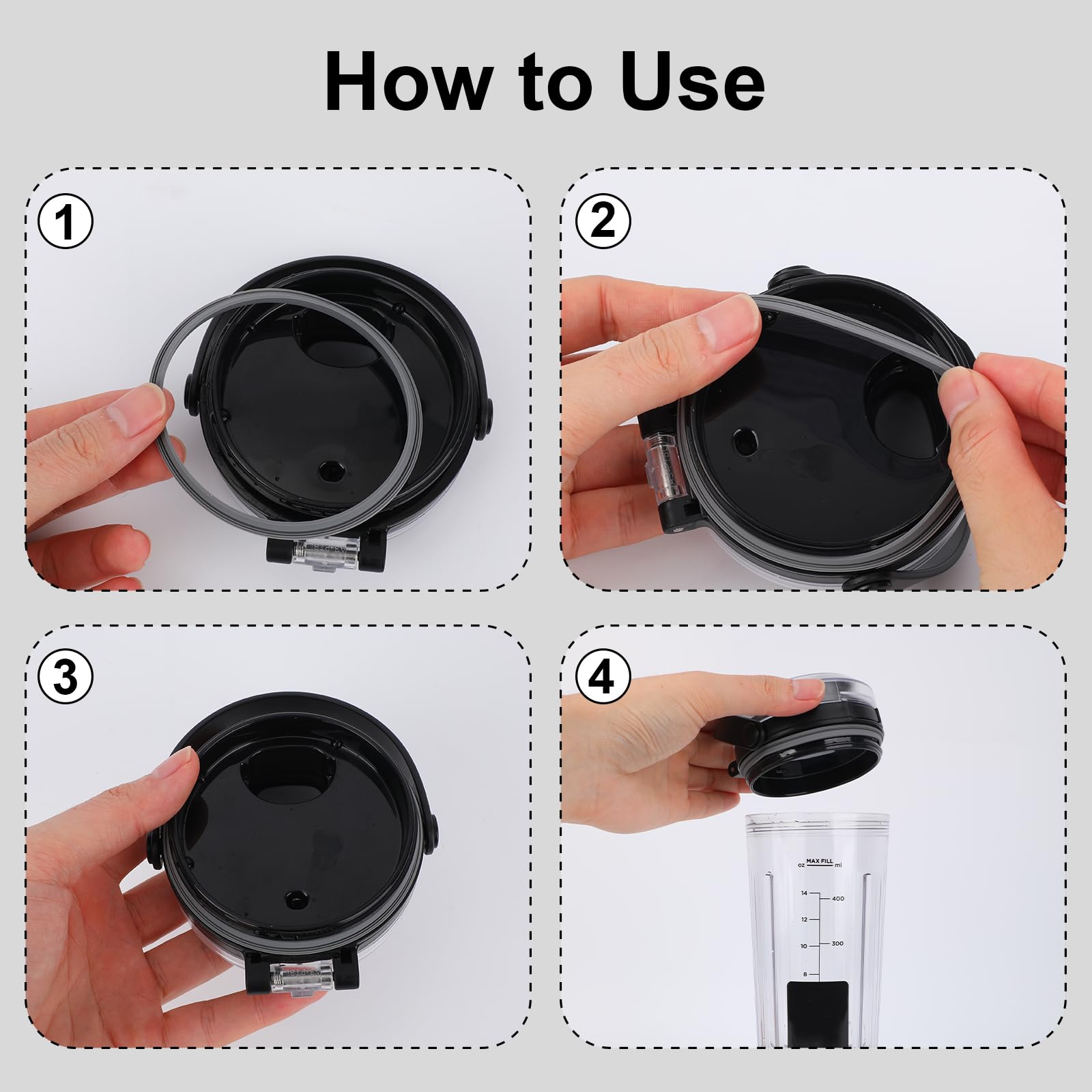 Fukaisu 4pcs 7,5cm Joints D'Étanchéité Caoutchouc Blender