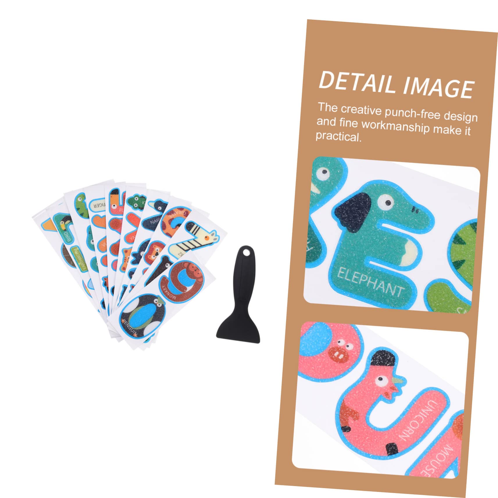 Alipis 3sets Adesivi Antiscivolo per e Colori e Raschietto per Facile Applicazione Impermeabili e Sicuri per