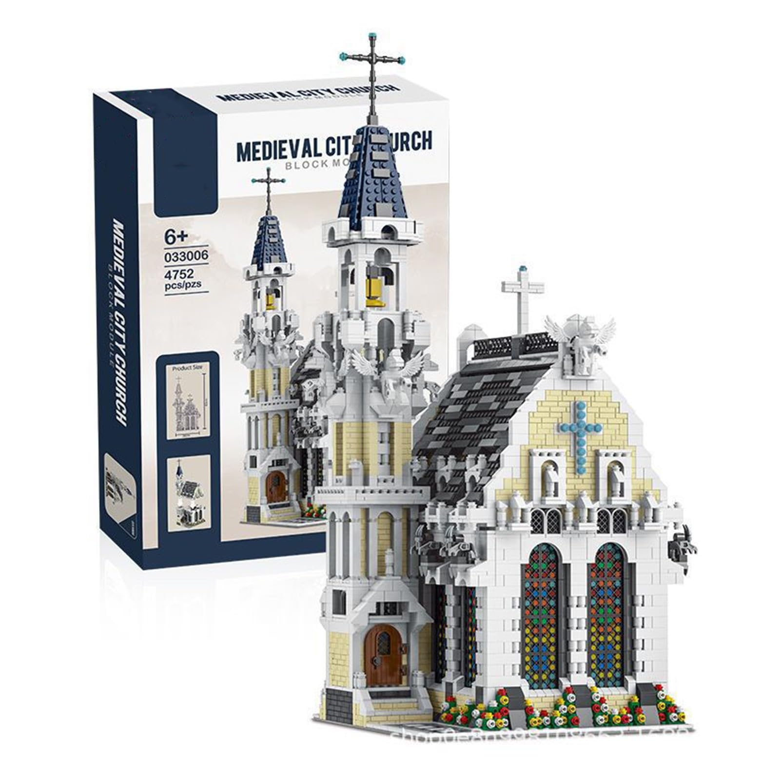 Amazon.co.jp: 中世の教会モデル建築モジュラーハウス構築セット MOC 