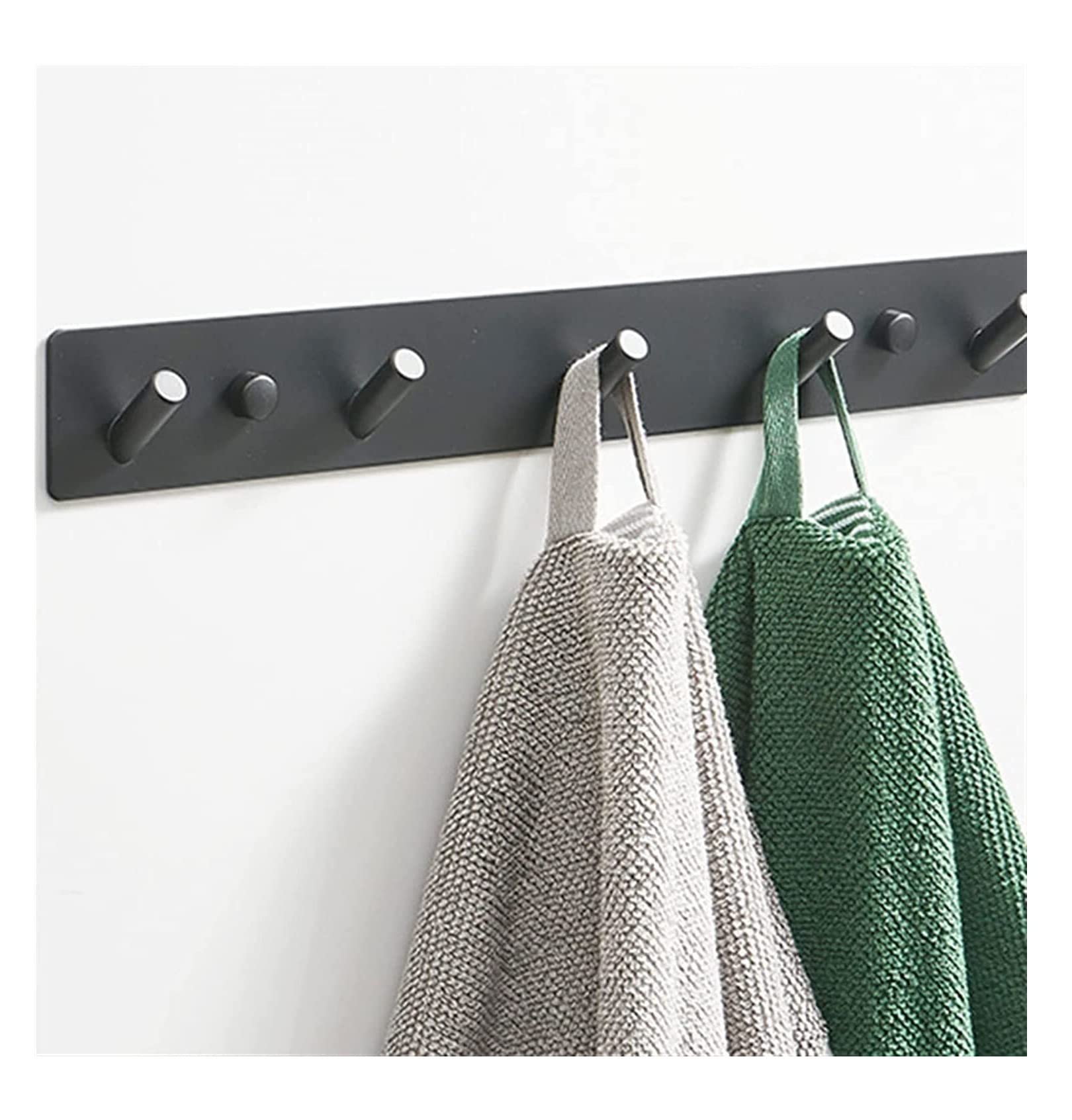 Perchero Perchero de Estilo Simple, 5 Ganchos de Pared, se Puede Utilizar para Entrada, Porche, Sala de Estar, Dormitorio Perchero
