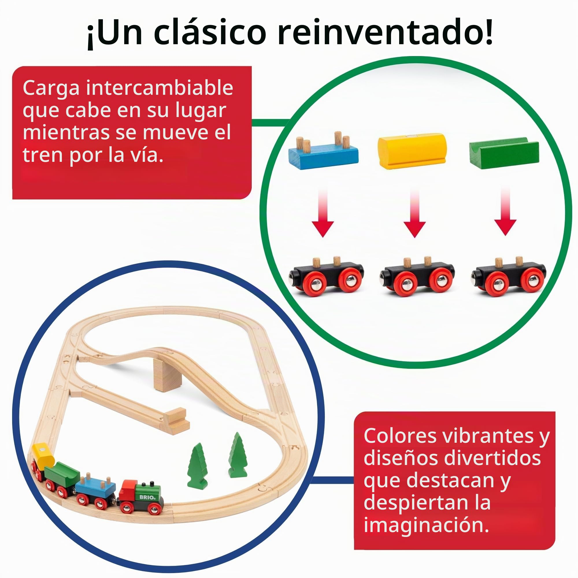 BRIO - Set ferroviario del 65°Aniversario, Accesorios Circuito de Tren, 32 Piezas, Mi Primer Circuito del Tren, Edad 24+ Meses