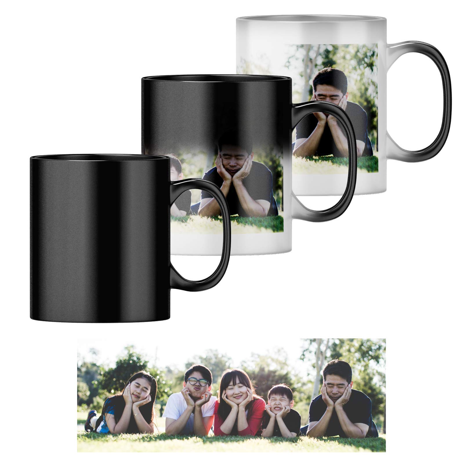 Sponsored Ad – Personalised Heat Change Mug with Photo Upload (11oz) Personalise 1 Photo. Magic Heat Collage Photo Mug Gift
