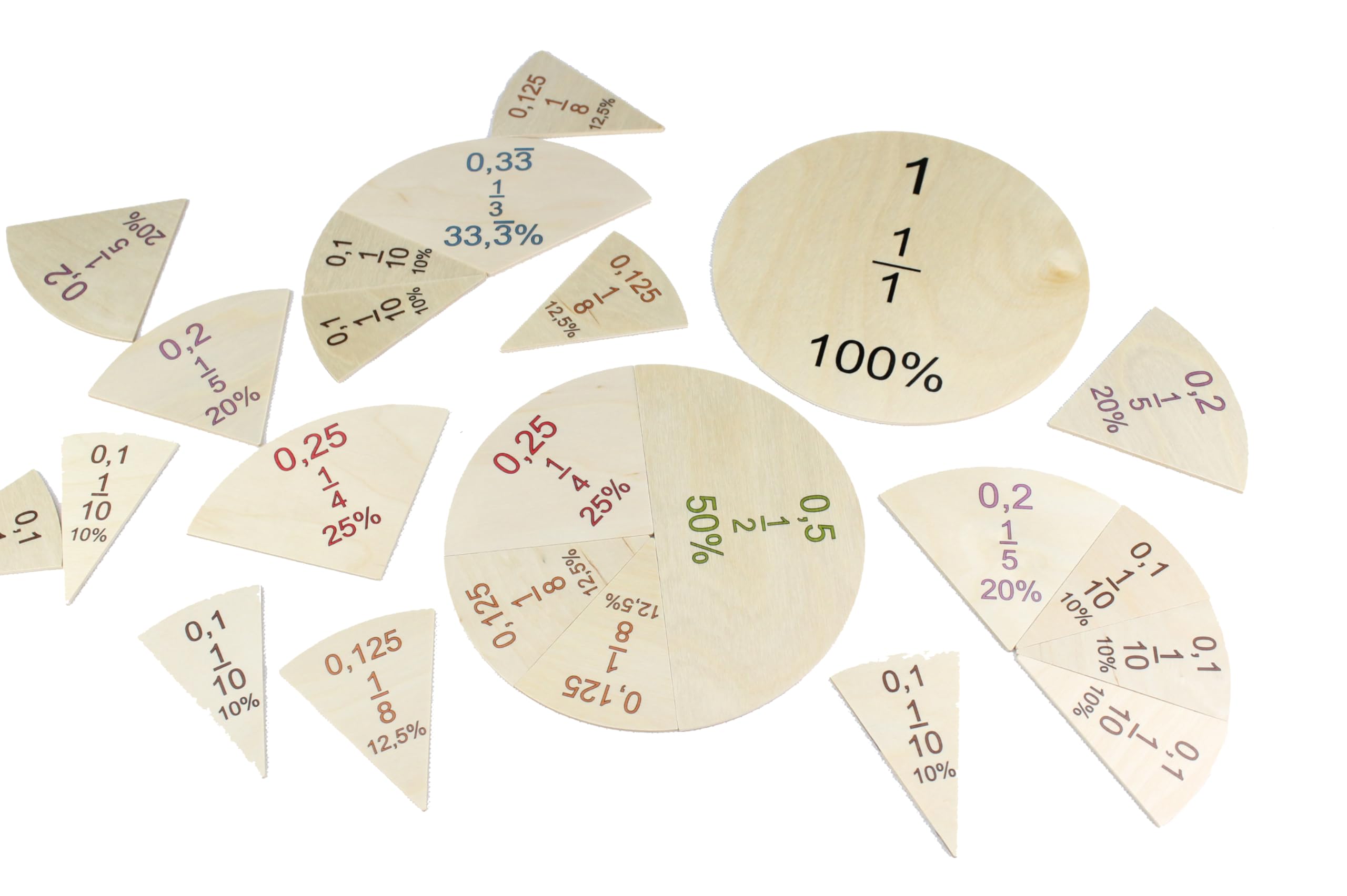 Bruchrechner Lernspiel Grundschule Rechnen Flächen Brüche Mathe Handarbeit natur Spielzeug Erzgebirge Kreis Verhältnisse