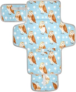 Bird Star Blue Portable Diaper Changing Pad